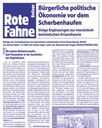 Bürgerliche politische Ökonomie  vor dem Scherbenhaufen Einige Ergänzungen zur marxistisch-leninistischen Krisentheorie