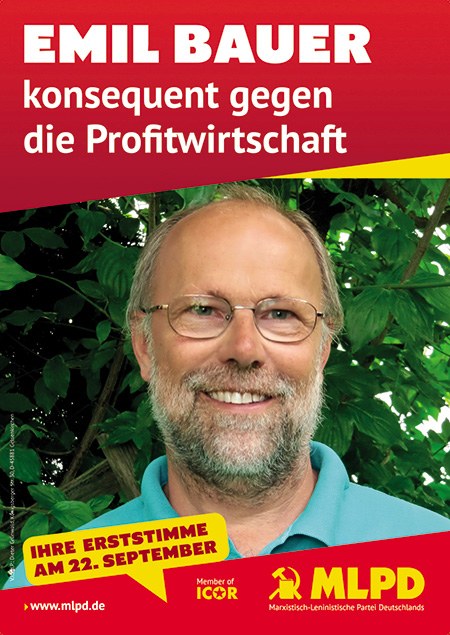 Emil Bauer Wahlplakat