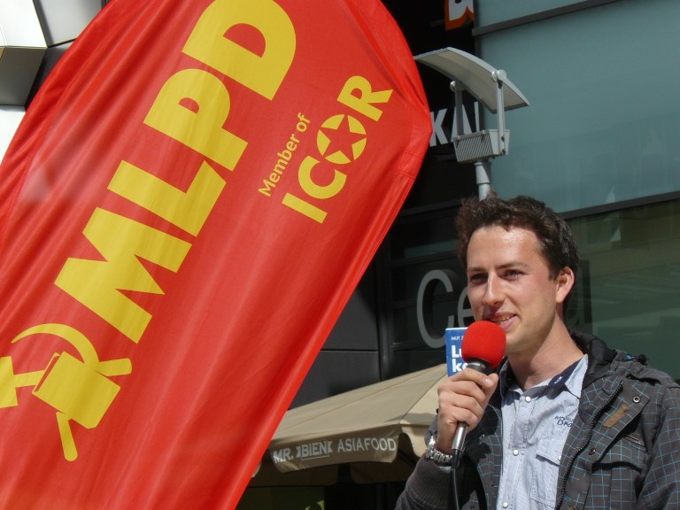 Straßenwahlkampf in Dresden 