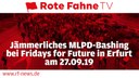 Jämmerliches MLPD-Bashing bei Fridays for Future in Erfurt am 27.09.