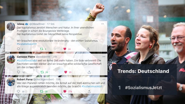 #SozialismusJetzt in den Twitter Trends