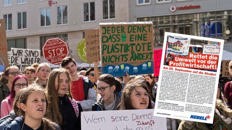 Rettet die Umwelt vor der Profitwirtschaft! Am 25. September auf die Straße!