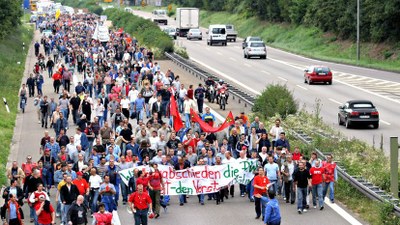 Vorstandspläne sind Kriegserklärung an Belegschaften, Familien, Regionen - und die Umwelt
