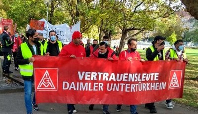 Selbständiger Streik bei EVO-Bus in Mannheim gegen Vernichtung von 1.000 Arbeitsplätzen
