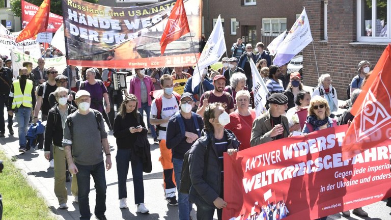 Sternmarsch gegen Ukrainekrieg und Gasumlage auf den Bürgersteig verbannt?