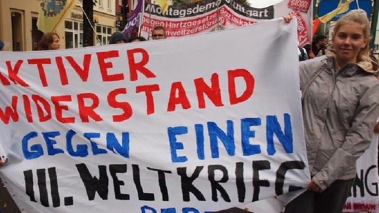 Atomkrieg droht –Verstärkt den Protest – aber fortschrittlich und antifaschistisch!