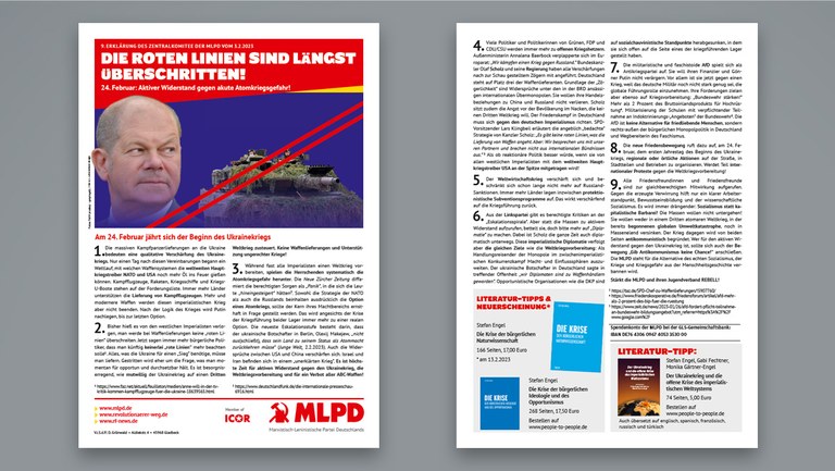 24. Februar: Aktiver Widerstand gegen akute Atomkriegsgefahr!