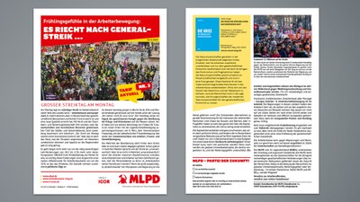 Frühlingsgefühle in der Arbeiterbewegung: Es riecht nach Generalstreik