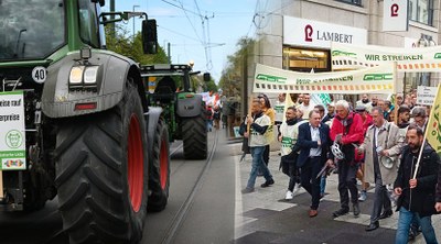 Arbeiter und Bauern Hand in Hand: Gegen Regierung, rechte „Opposition“ und Monopole!
