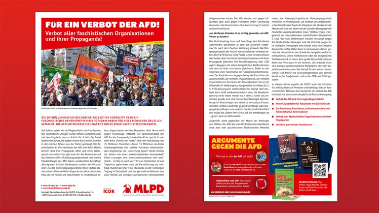 Für ein Verbot der AFD!