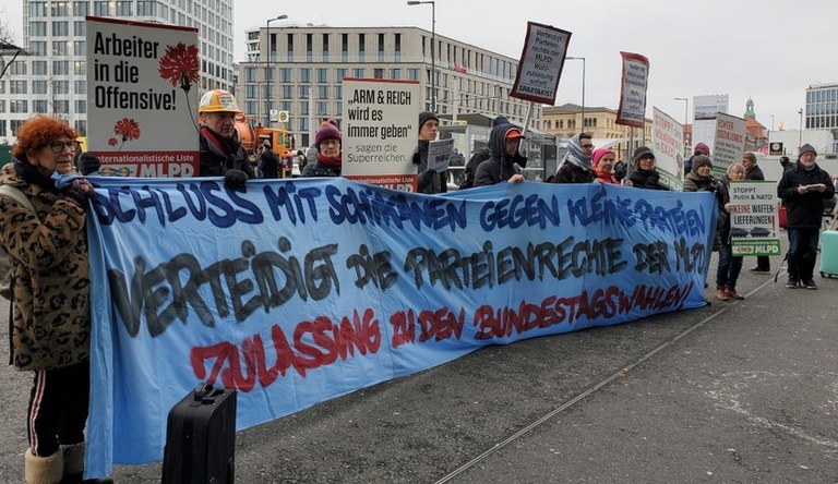 Bundeswahlausschuss will Wahlzulassung der MLPD verbieten und greift ihre Parteienrechte an.