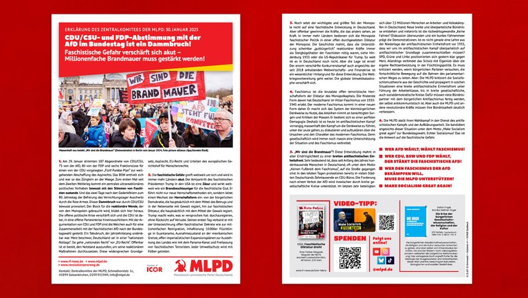 CDU/CSU- und FDP-Abstimmung mit der AfD im Bundestag ist ein Dammbruch!