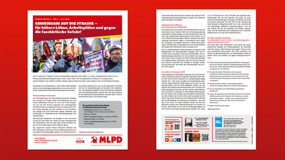 Gemeinsam auf die Straße – für höhere Löhne, Arbeitsplätze und gegen die faschistische Gefahr!