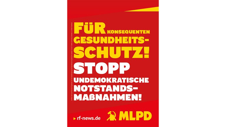 Für konsequenten Gesundheitsschutz! Stopp undemokratische Notstandsmaßnahmen!