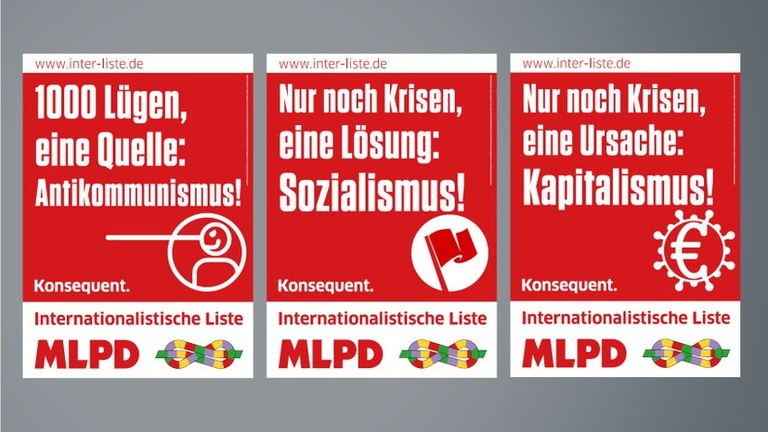 Wahlplakate zur Bundestagswahl