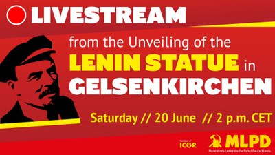 Unveiling of the Lenin Statue in Gelsenkirchen