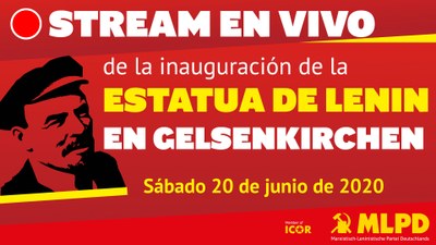 Stream en Vivo de la inauguración de la Estatua de Lenin
