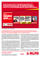 Bundeswahlausschuss will Wahlzulassung der MLPD verbieten und greift ihre Parteienrechte an.