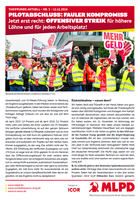 Tarifrunde Aktuell 3: Pilotabschluss: fauler Kompromiss. Jetzt erst recht: Offensiver Streik für höhere Löhne und für jeden Arbeitsplatz!