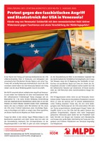 Protest gegen den faschistischen Angriff und Staatsstreich der USA in Venezuela!