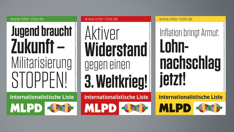Wahlplakate zur Landtagswahl