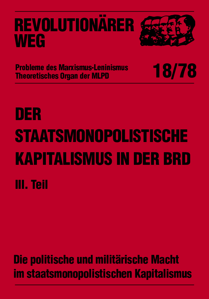 Der staatsmonopolistische Kapitalismus in der BRD - RW18