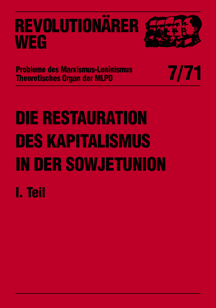 Die Restauration des Kapitalismus in der Sowjetunion
