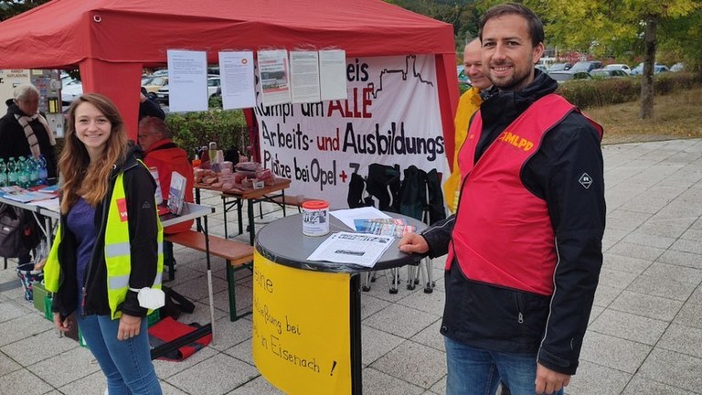 „Alle Belegschaften zusammen! - Weg mit dem Horrorkatalog von Opel!“