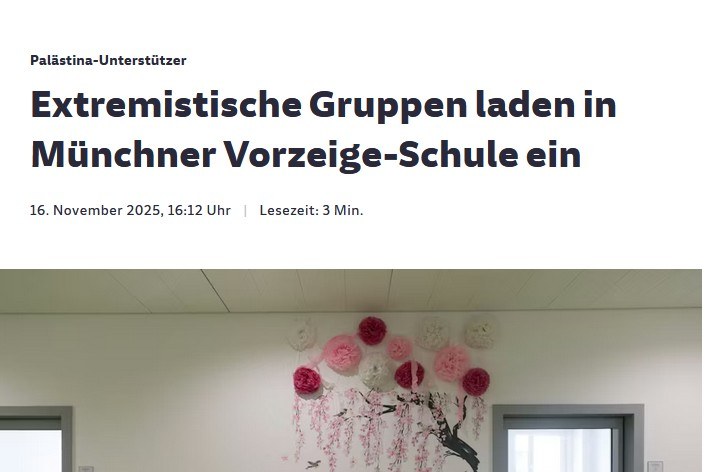 Protest gegen Artikel in der SZ „Extremistische Gruppen laden in Vorzeigeschule ein“