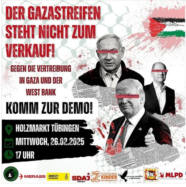Gegen die Vertreibung in Gaza und der West-Bank