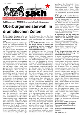 "Tatsach" 4/2020 - Stadtzeitung der MLPD Stuttgart/Sindelfingen
