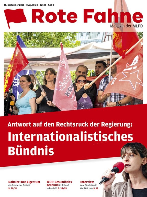 Rote Fahne Magazin 20/2016