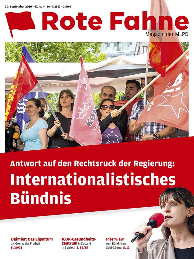 Rote Fahne Magazin 20/2016