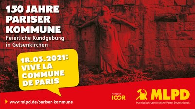 Feierliche Kundgebung zum 150. Jahrestag der Pariser Kommune