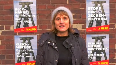 Gabi Fechtner zur Kundgebung gegen die RAG am 28. Januar