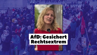 Gesichert Rechtsextrem! Das war überfällig. Für das Verbot der AfD