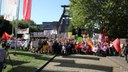 Grußbotschaft an den Bergarbeiterstreik in Peru von der Bergbaudemo in Essen