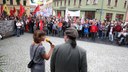 Protestdemonstration und Kundgebung in Weimar