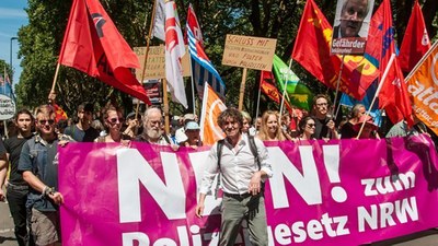 Spannender Bericht über die bunte, kämpferische Demonstration  am 7. Juli