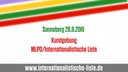 Wahlkampfauftakt der Internationalistischen Liste/MLPD in Sonneberg