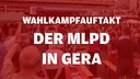 Wahlkampfauftakt zur Landtagwahl in Thüringen in Gera Wahlkampfauftakt zur Landtagwahl in Thüringen in Gera